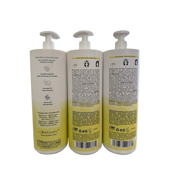 iKoo Infusions No Frizz, No Drama Conditioner 33.8 Fl Oz New Pack of 3 - Picture 2 of 2